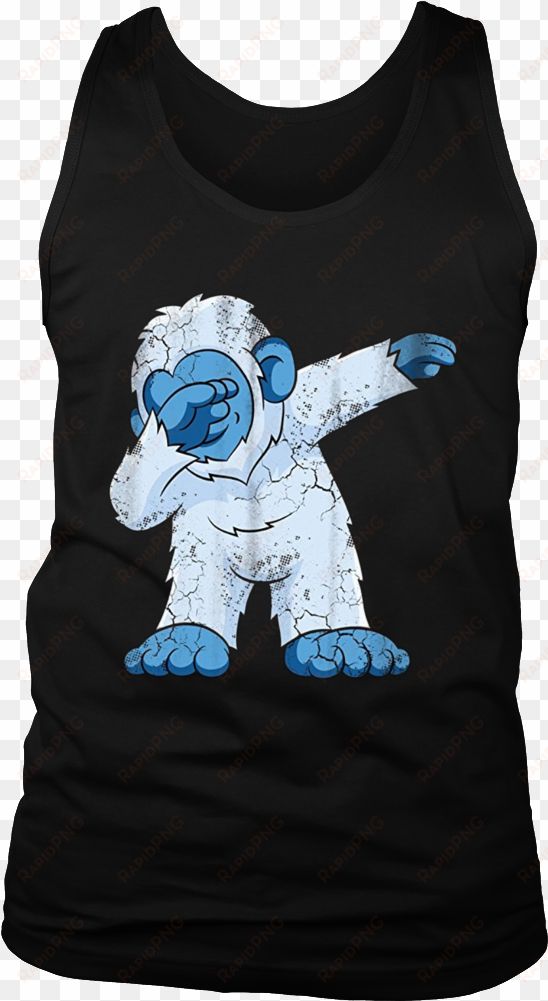 Dabbing Abominable Snowman Bigfoot Shirt - Queen Are Born In 26 February transparent png image