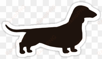 dachshund silhouette ' sticker by jenn inashvili - stickers dachshund