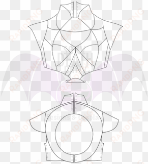 daenerys breastplate qarth pattern - sketch
