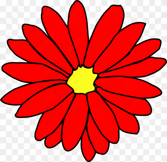 daisies clipart daffodil flower red daisy clip art - red flower clip art