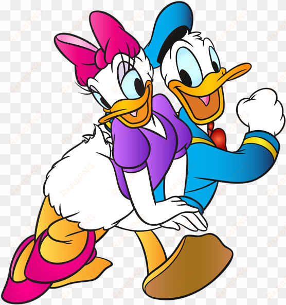 daisy and duck free clip art black and white - donald duck png