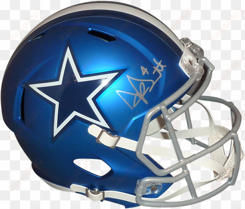 dak prescott autographed dallas cowboys deluxe full-size - football helmet