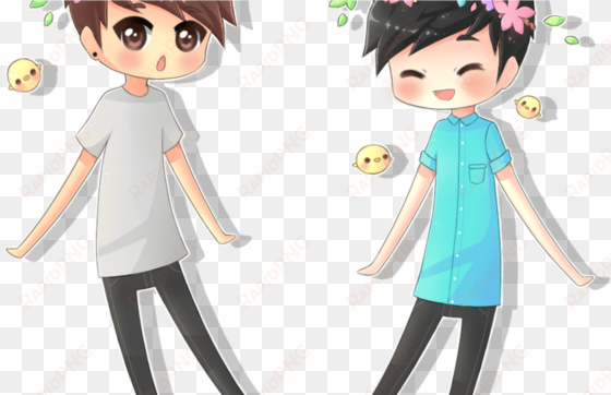 dan and phil, flower crowns and smol birb things~ by - dan and phil