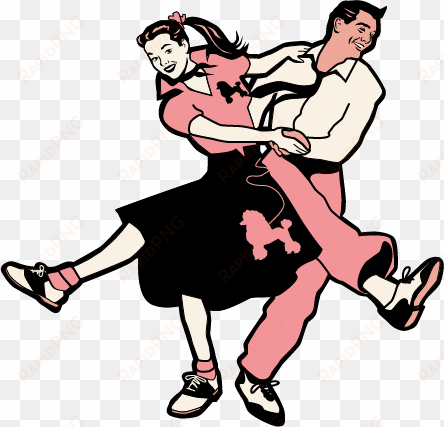 dance clipart sock hop - 50's 60's sock hop