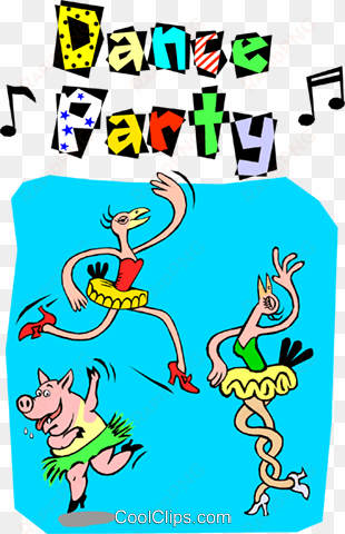 dance party royalty free vector clip art illustration - dance party clip art