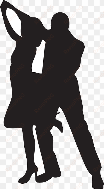 dance silhouettes partners art - dancing silhouette free vector