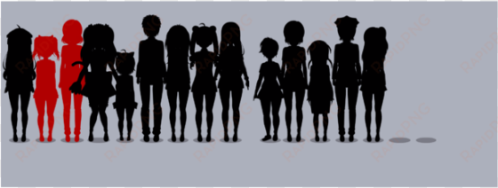 danganronpa rp students 3 - silhouette