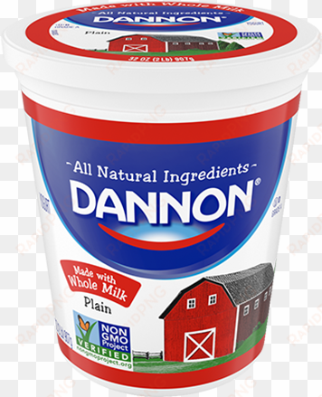 dannon plain whole milk yogurt quart - plain low fat yogurt