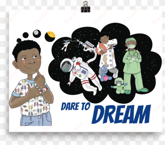 Dare To Dream Wall Art - Addison Captain Brown Backpack transparent png image
