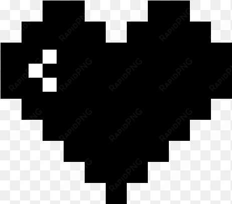 dark 8-bit heart - pixelhealth