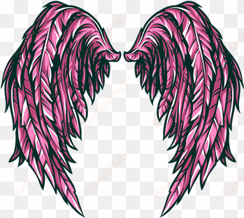 dark angel clipart pink angel - vinyldisorder wings wall decal - vinyl car sticker