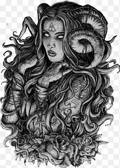 dark black satan satanic devil illuminati - satanic drawing