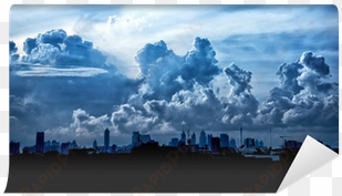 dark blue storm clouds over city in rainy season wall - dark clouds hd