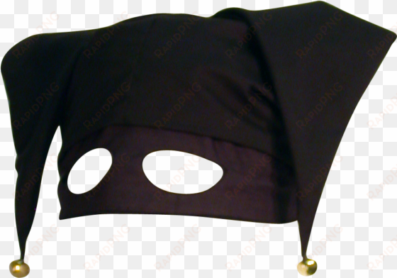 dark jester hat & mask pair by white pavilion costumes - black jester hat