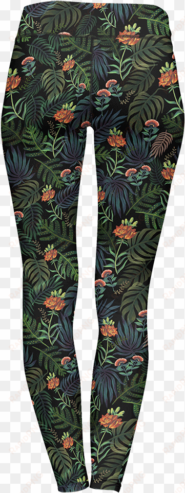 dark jungle leggings - trousers