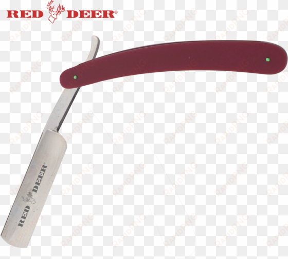 dark purple red deer shaving barber vintage straight - straight razor fixed blade pink handle folding shaving