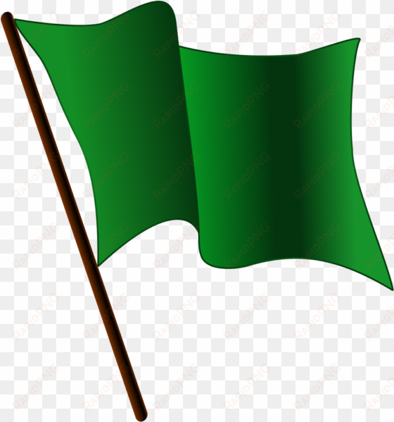 Darkgreen Flag Waving - Waving Green Flag Gif transparent png image
