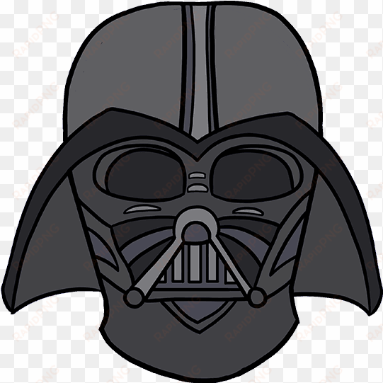 darth vader clipart simple - star wars personajes animados