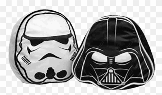 darth vader & stormtrooper throw pillow set - star wars throw pillow set - darth vader