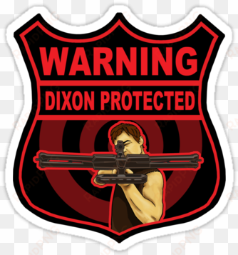 "daryl dixon security" stickers by tracey gurney - dixon protected