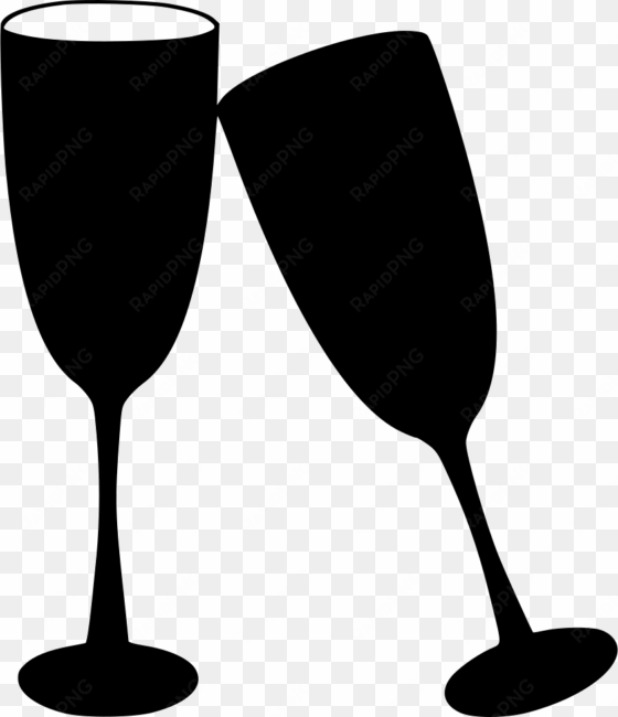 Day Celebration Glasses Champagne Comments - Champagne transparent png image