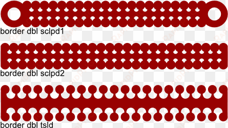 dbl scalloped borders - cricut