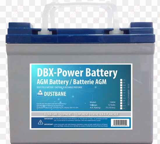 dbx-power agm battery - briefcase