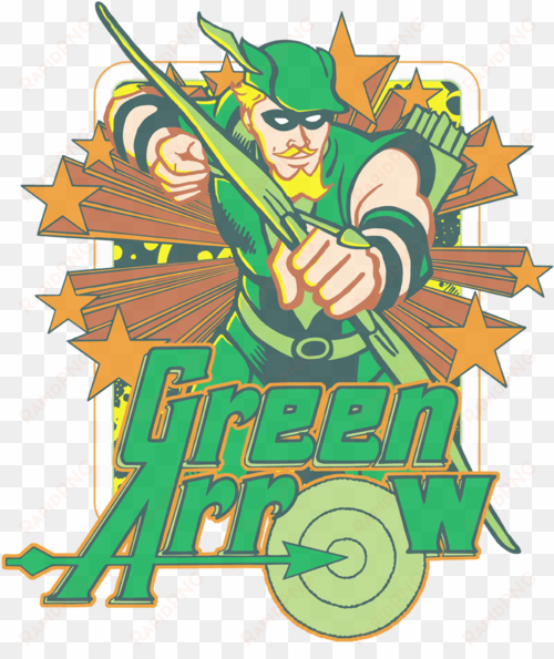 Dc Comics Green Arrow Stars Juniors T-shirt - Green Arrow transparent png image