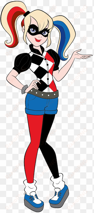 dc superhero girls harley quinn png jpg - superhero