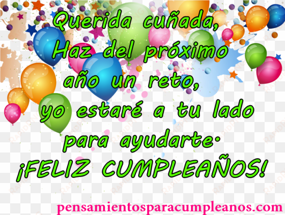 De Cumpleaos Para Mi Esposo Con Mensaje - Felicitar A Una Cuñada transparent png image