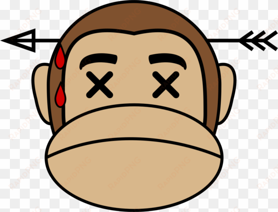 dead clipart emoji - monkey emoji