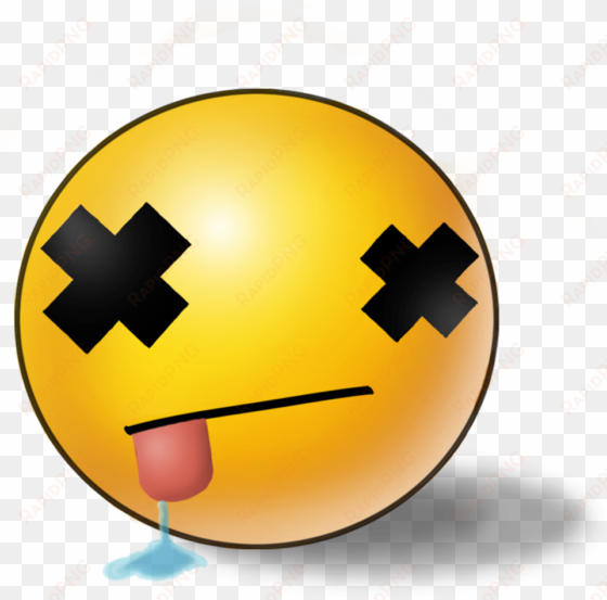 dead clipart emoji - x over eyes cartoon