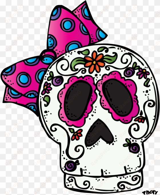 dead clipart skull drawing - melonheadz day of the dead