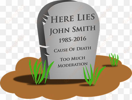 dead death died funny grave graveside head - gravestone clipart