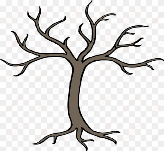 dead tree clip art at clker - cartoon tree with branches