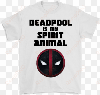 deadpool is my spirit animal shirts t shirt gildan - spider-man