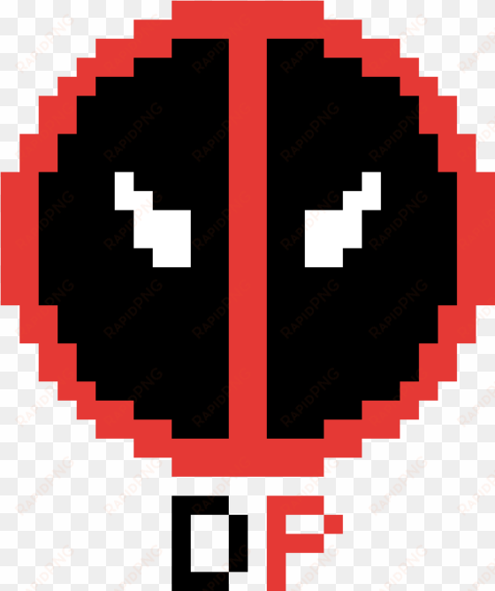 deadpool logo - logo de deadpool pixel art