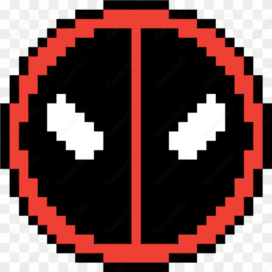 deadpool logo pixel art - pixel art deadpool logo