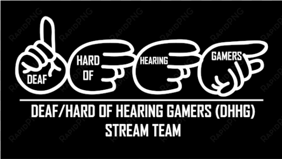 deaf and hard of hearing gamers twitch team avatar - hearing loss
