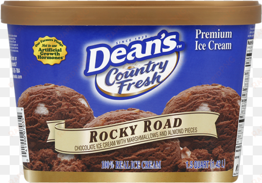 dean's country fresh premium rocky road ice cream - dean's ice cream flavors
