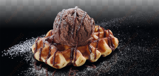 death by chocolate waffle and ice cream - chocolate
