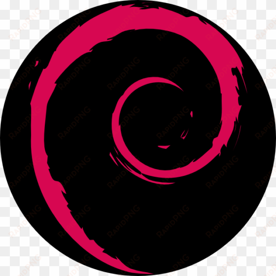 debian logo in a circle - debian logo png transparent