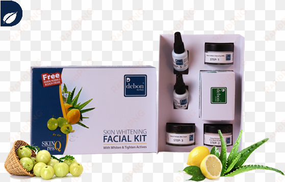debon herbals skin whitening facial kit - organic amla fruit powder 100 veg capsules. pure and