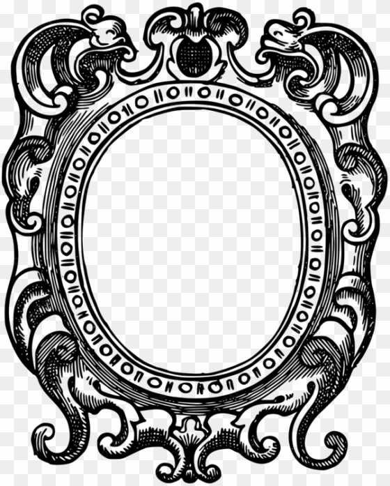 decorative borders picture frames drawing ornament - ornate picture frame drawing