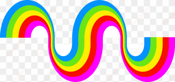 decorative clipart swirly line - desenho do arco iris