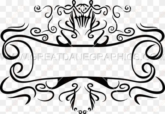 decorative scroll production ready artwork for t shirt - decorative arts