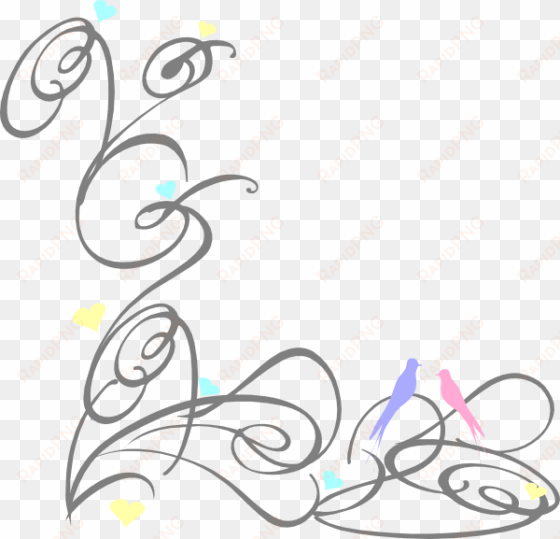 decorative swirl clip art at clkercom vector clip art - swirl hearts svg free