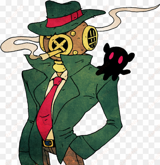 Deep Dive A Mysterious Fellow Who Lives At The Bottom - Cartoon transparent png image