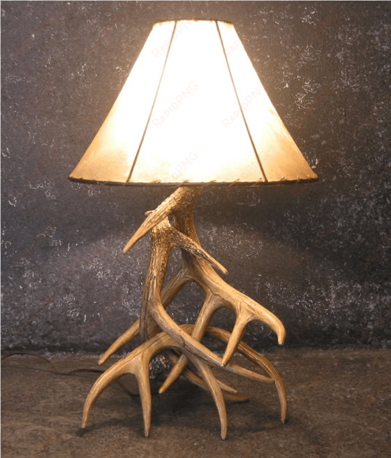 deer antler table lamps - deer antler lamps