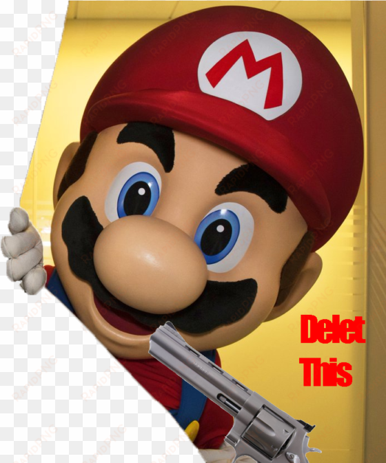 delet this super mario bros - super mario peeking